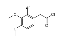 2-bromo-3,4-dimethoxyphenylacetyl chloride Structure