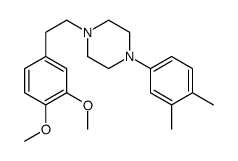 1-[2-(3,4-dimethoxyphenyl)ethyl]-4-(3,4-dimethylphenyl)piperazine Structure