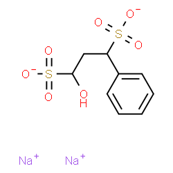 1-Hydroxy-3-phenyl-1,3-propanedisulfonic acid disodium salt Structure