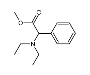 2-(N,N-diethylamino)-2-phenylacetic acid methyl ester结构式