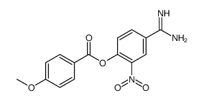 4-amidino-2-nitrophenyl 4'-anisate结构式