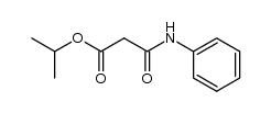 iso-propyl 2-(phenylcarbamoyl)acetate结构式