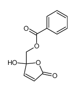 (2-hydroxy-5-oxo-2,5-dihydrofuran-2-yl)methyl benzoate结构式