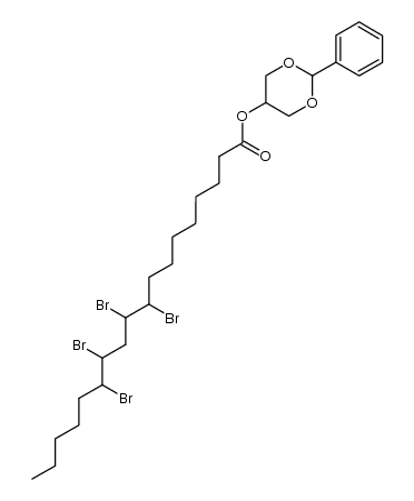 5-[9,10,12,13-Tetrabrom-stearoyloxy]-2-phenyl-[1,3]dioxan结构式