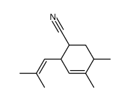 4,5-dimethyl-2-(2-methyl-propenyl)-cyclohex-3-enecarbonitrile结构式