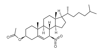 3β-acetoxy-7β-nitrocholest-5-ene结构式