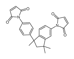1-[4-[5-(2,5-dioxopyrrol-1-yl)-1,3,3-trimethyl-2H-inden-1-yl]phenyl]pyrrole-2,5-dione结构式