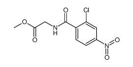 2-chloro-4-nitrobenzoyl-Gly-OMe Structure