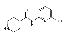 PIPERIDINE-4-CARBOXYLIC ACID (6-METHYL-PYRIDIN-2-YL)-AMIDE Structure