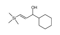 (E)-(+/-)-1-cyclohexyl-3-(trimethylsilyl)-2-propenol结构式