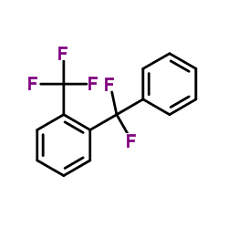 1-[Difluoro(phenyl)methyl]-2-(trifluoromethyl)benzene Structure