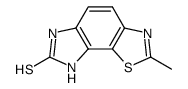 6H-Imidazo[4,5-g]benzothiazole-7-thiol,2-methyl-(6CI)结构式
