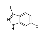 3-iodo-6-methoxy-1H-indazole结构式