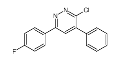 3-chloro-6-(4-fluorophenyl)-4-phenylpyridazine结构式