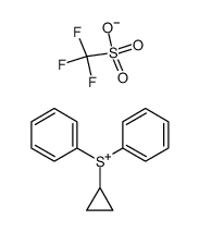 cyclopropyldiphenylsulfonium triflate Structure