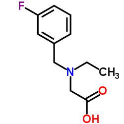 N-Ethyl-N-(3-fluorobenzyl)glycine Structure