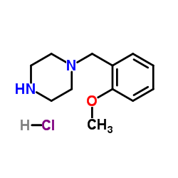 1-(2-Methoxybenzyl)piperazine hydrochloride (1:1)结构式