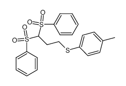 1,1-bis(benzenesulphonyl)-3-(4-methylbenzenethio)propane Structure
