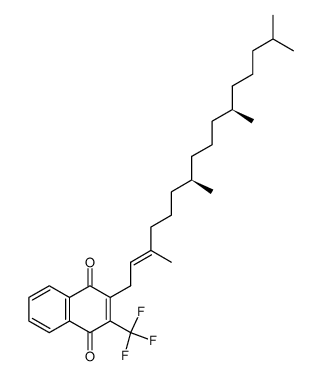 2-trifluoromethyl-3-phytyl-1,4-naphthoquinone结构式