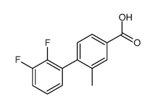 4-(2,3-difluorophenyl)-3-methylbenzoic acid Structure