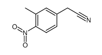 4-nitro-3-methylbenzyl cyanide结构式