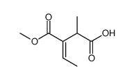 (E)-3-(methoxycarbonyl)-2-methyl-3-pentenoic acid Structure