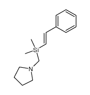 β-styryl-N-pyrrolidinylmethyldimethylsilane Structure