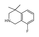 8-fluoro-4,4-dimethyl-1,2,3,4-tetrahydroisoquinoline Structure