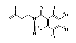 N-cyano-N-(3-iodobut-3-en-1-yl)benzamide-d5 Structure