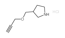 3-[(2-Propynyloxy)methyl]pyrrolidine hydrochloride Structure