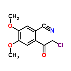 2-(Chloroacetyl)-4,5-dimethoxybenzonitrile结构式