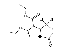 diethyl 2-(1-acetamido-2,2,2-trichloroethyl)malonate结构式