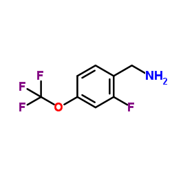 1-[2-Fluoro-4-(trifluoromethoxy)phenyl]methanamine Structure