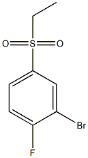 2-bromo-4-(ethylsulfonyl)-1-fluorobenzene Structure