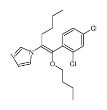 1-[(Z)-1-butoxy-1-(2,4-dichlorophenyl)hex-1-en-2-yl]imidazole结构式