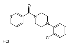 [4-(2-chlorophenyl)piperazin-1-yl]-pyridin-3-ylmethanone,hydrochloride Structure