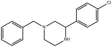 1-benzyl-3-(4-chlorophenyl)piperazine Structure