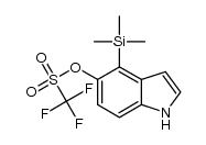 4-(trimethylsilyl)-1H-indol-5-yl trifluoromethanesulfonate结构式