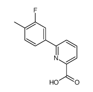 6-(3-FLUORO-4-METHYLPHENYL)PICOLINIC ACID structure