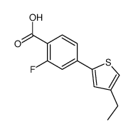4-(4-ethylthiophen-2-yl)-2-fluorobenzoic acid结构式