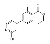 ethyl 2-fluoro-4-(2-oxo-1H-pyridin-4-yl)benzoate结构式