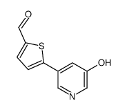 5-(5-hydroxypyridin-3-yl)thiophene-2-carbaldehyde结构式