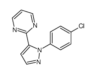 2-(1-(4-CHLOROPHENYL)-1H-PYRAZOL-5-YL)PYRIMIDINE结构式