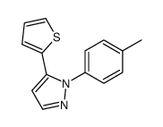 5-(THIOPHEN-2-YL)-1-P-TOLYL-1H-PYRAZOLE结构式