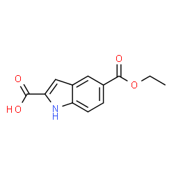 5-(Ethoxycarbonyl)-1H-indole-2-carboxylic acid structure