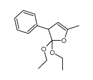 2,2-diethoxy-2,3-dihydro-5-methyl-3-phenylfuran Structure