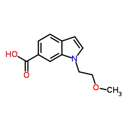 1-(2-methoxyethyl)indole-6-carboxylic acid Structure