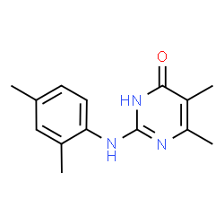 2-[(2,4-Dimethylphenyl)amino]-5,6-dimethylpyrimidin-4(3H)-one结构式