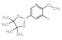 3-氟-2-甲氧基-5-(4,4,5,5-四甲基-1,3,2-二氧硼杂环戊烷-2-基)吡啶图片