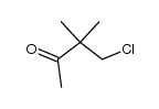 4-chloro-3,3-dimethylbutane-2-one Structure